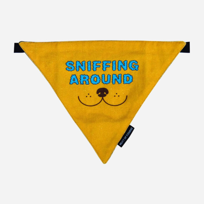 Mutt of Course Sniffing Around Bandana Small - 图片 2