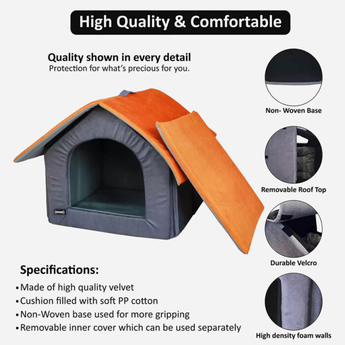 Foodie Puppies Foldable Soft  Velvet House - 图片 3