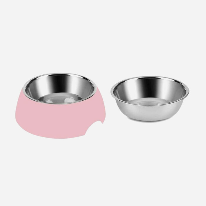 Food-Grade Melamine Base and Stainless Steel Bowl - 图片 3