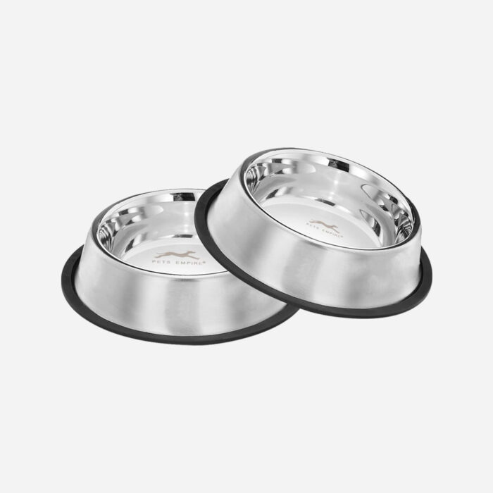 Pets Empire Stainless Steel Dog Bowl (Set of 2)
