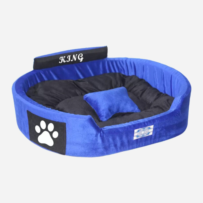 Reversable Pink-Black Color Round Shape Bed For Dog - 图片 4
