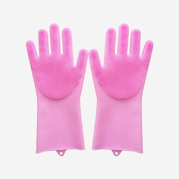 Silicone Glove Cleaning Sponge, Dishwashing Gloves